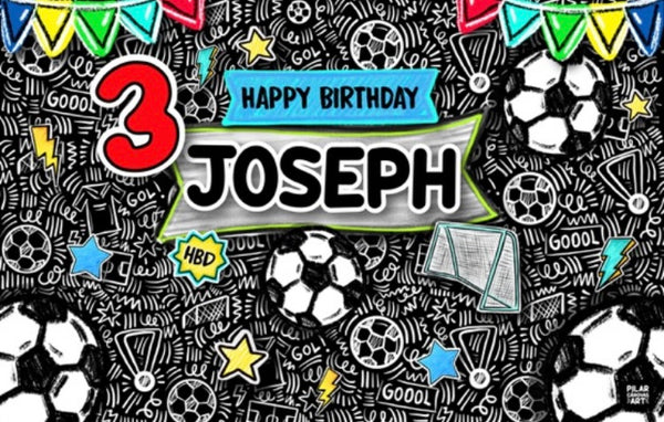 Personalized Party Banner Soccer