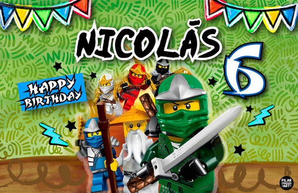 Personalized Party Banner Ninjago 2