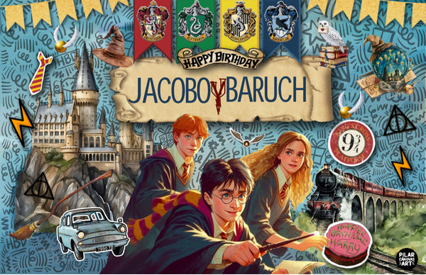 Personalized Party Banner Harry Potter 5