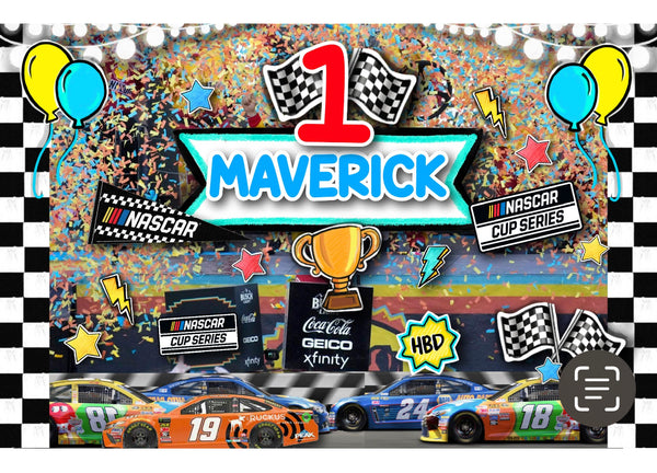 Personalized Party Banner Nascar