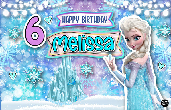 Personalized Party Banner Frozen 5