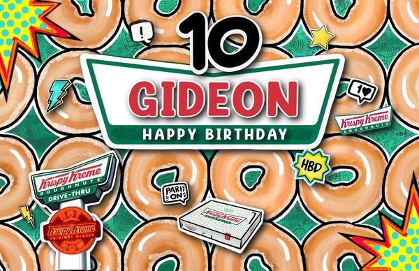 Personalized Party Banner Krispy Kreme