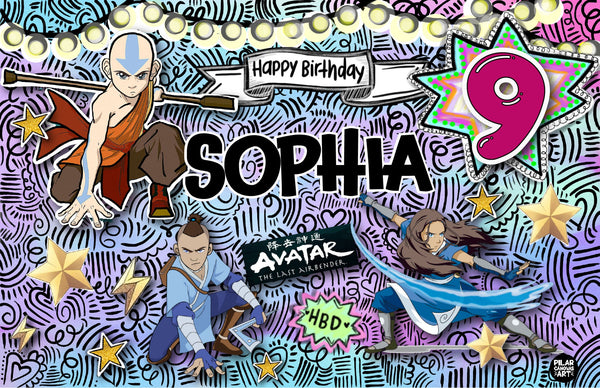 Personalized Party Banner Avatar The Last Air Bender