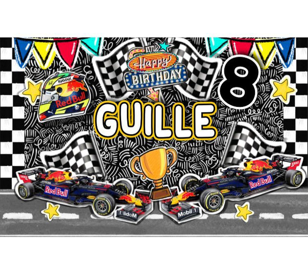 Personalized Party Banner F1 Redbull