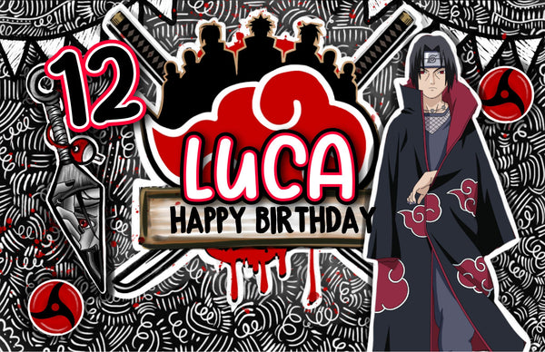 Personalized Party Banner Akatsuki