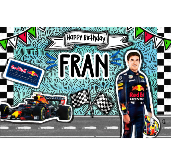 Personalized Party Banner Checo Perez F1