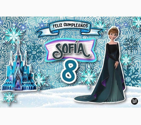 Personalized Party Banner Frozen 4