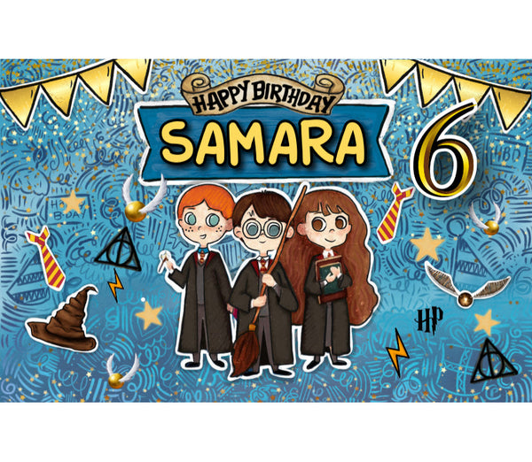 Personalized Party Banner Harry Potter 3