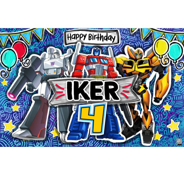 Personalized Party Banner Transformers