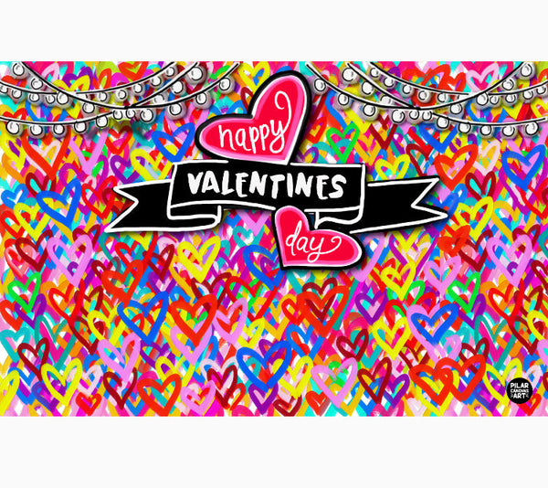 Personalized Party Banner St Valentines Day