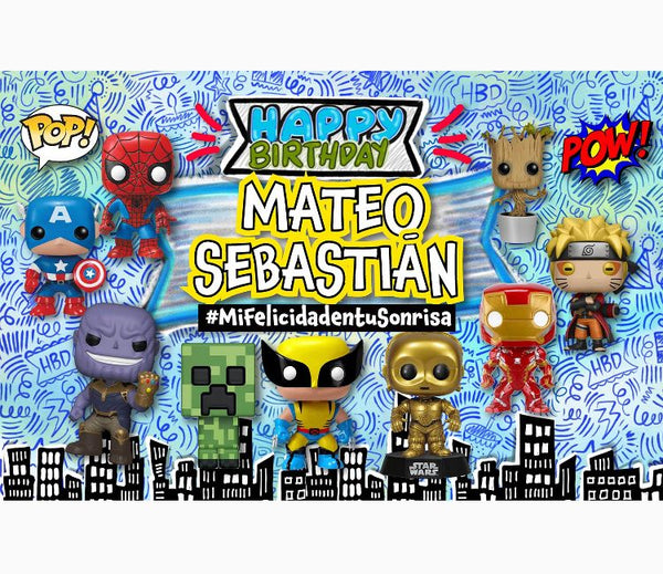 Personalized Party Banner Funko Pop