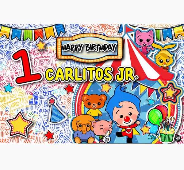 Personalized Party Banner Plim Plim 3