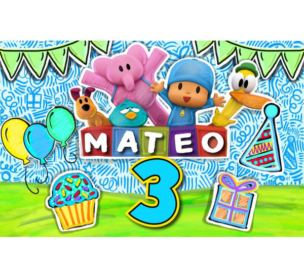 Personalized Party Banner Pocoyo