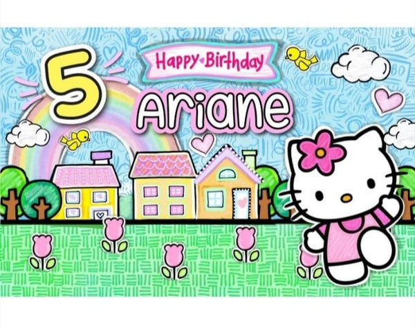 Personalized Party Banner Kitty 2