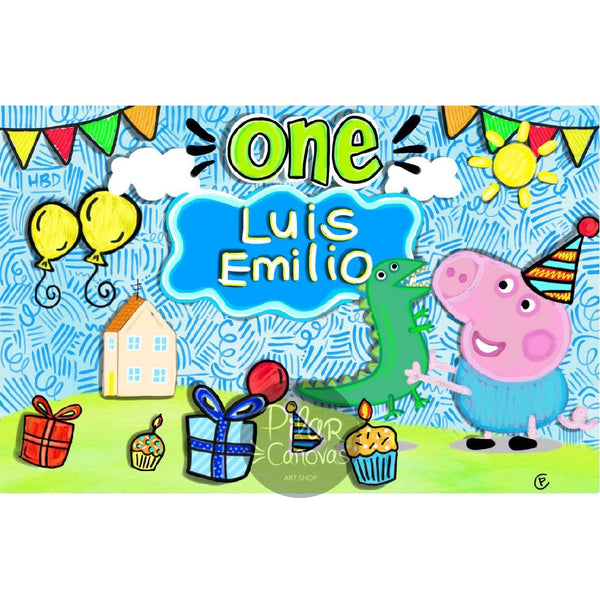 Personalized Party Banner Peppa Pig 2