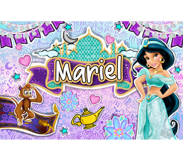 Personalized Party Banner Aladdin 1