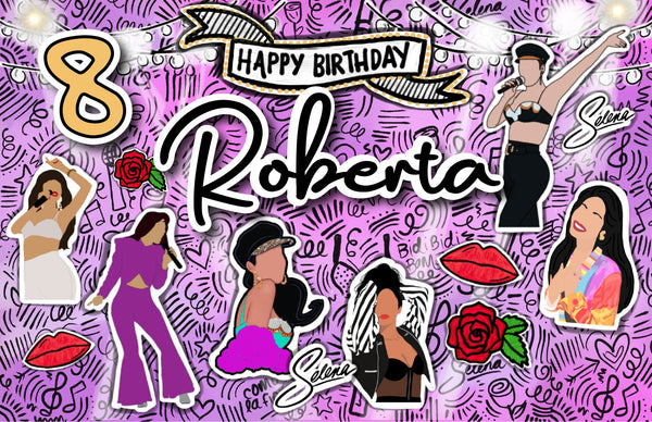 Personalized Party Banner Selena 1