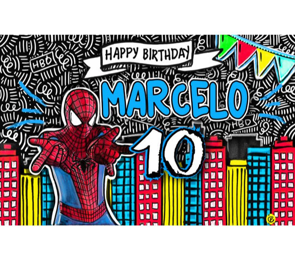 Personalized Party Banner Spiderman 3