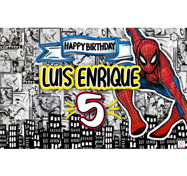 Personalized Party Banner Spiderman 2