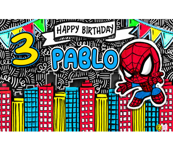 Personalized Party Banner Spidey