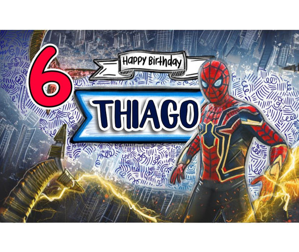 Personalized Party Banner Spiderman 1